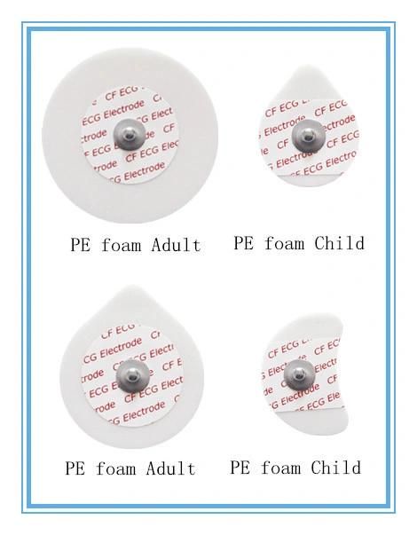 Non-Woven Round Disposable ECG Electrode for Hospital