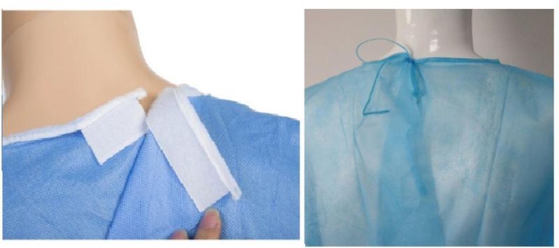 Level 3 Isolation Gown Disposable Non Woven Isolation Gown Full Back