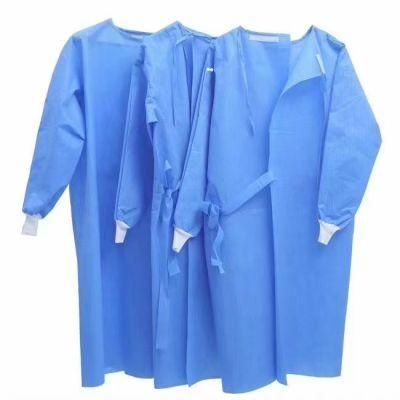 Manufacturer SMS/SMMS Hospital Medical Isolation Disposable Surgical Gown Eo Sterilization