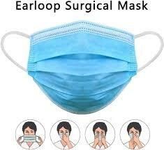 3 Ply Eco-Friendly Skin-Friendly Medical Surgical Face Mask with Melt Blown Filter for Hospital or Clinic
