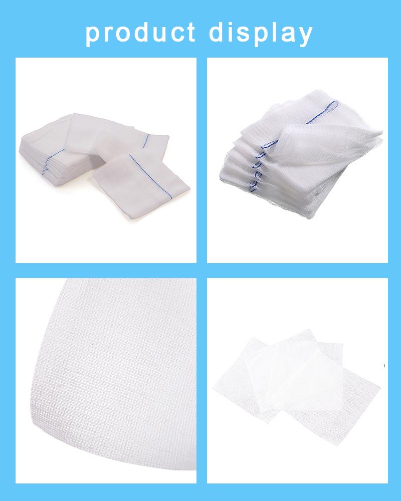 Medical Use Absorbent Gauze Lap Sponge with Blue Loop Sterile or Non-Sterile with ISO CE Certs