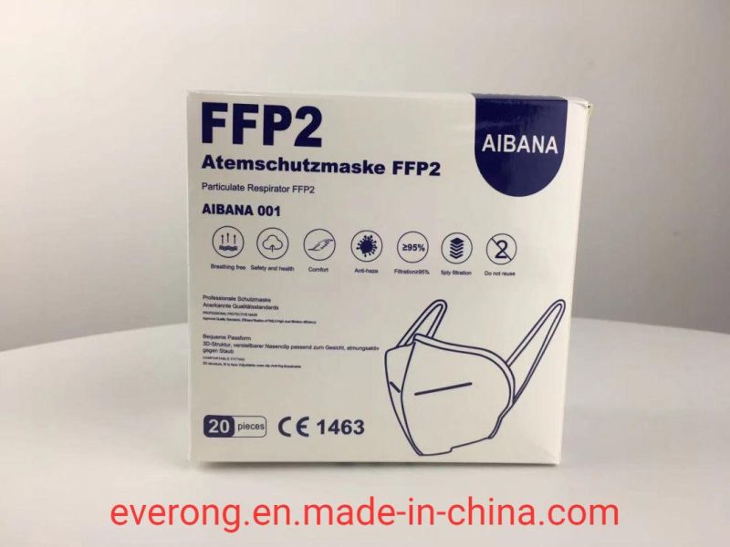 Facktory Directly Europe Standard FFP2 Mask Chinese High Effective Filtration Custom Logo Face Baby Mask Earloop