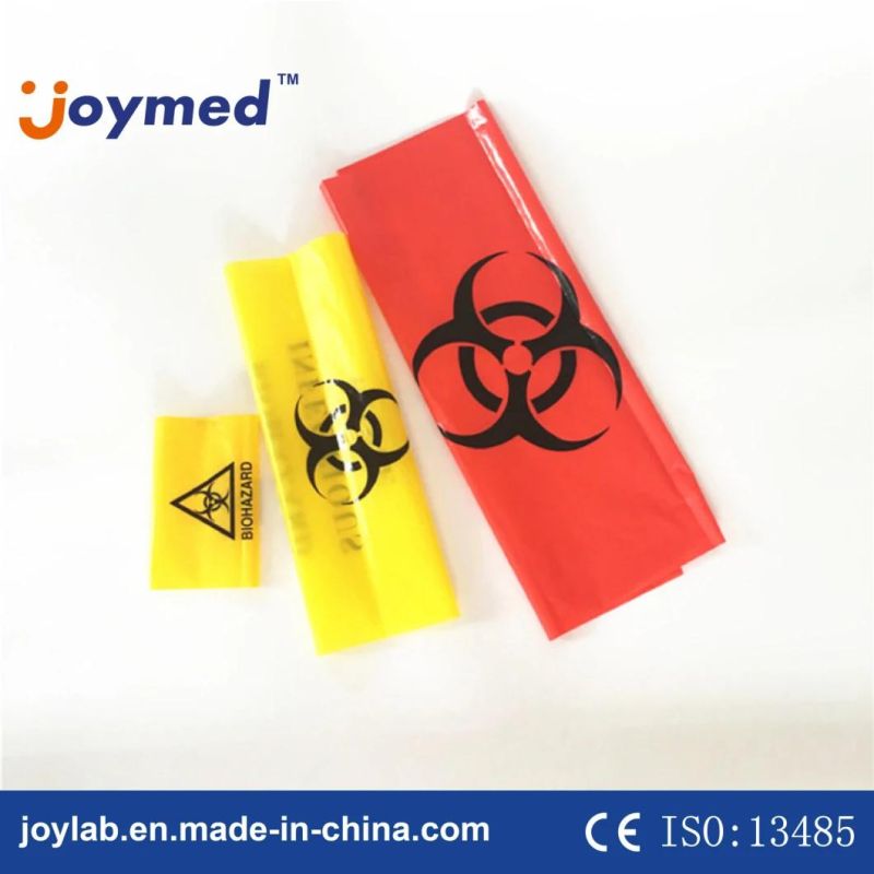 Wholesale HDPE Autoclave Bio Medic Waste Biohazard Yellow Flat Bag