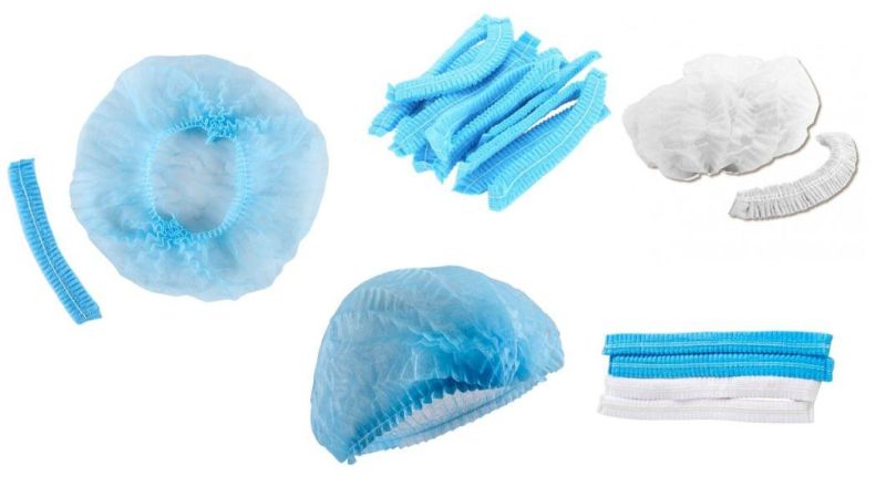 Disposable Plastic Strip/Clip/Bouffant/Mop/Nonwoven/PP Cap Shower/Bathing/Hotel Cap Round Cap Head Hair Cap/Nurse/Doctor Cap/Medical/Surgical Cap