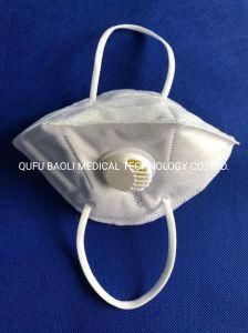 FFP2 Ffp 2 P2 KN95 5 Layer 5 Ply Pm2.5 3D Folding Disposable Respiratory Facemask Face Mask in Stock Without Valve