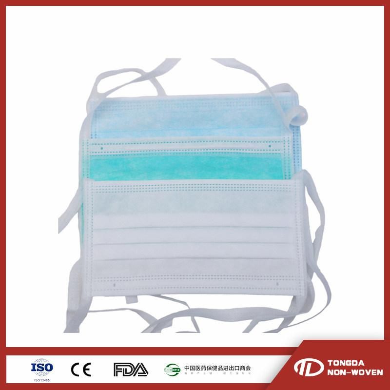 En14683 Dustproof Disposable 3 Ply Face Mask for Surgical Use