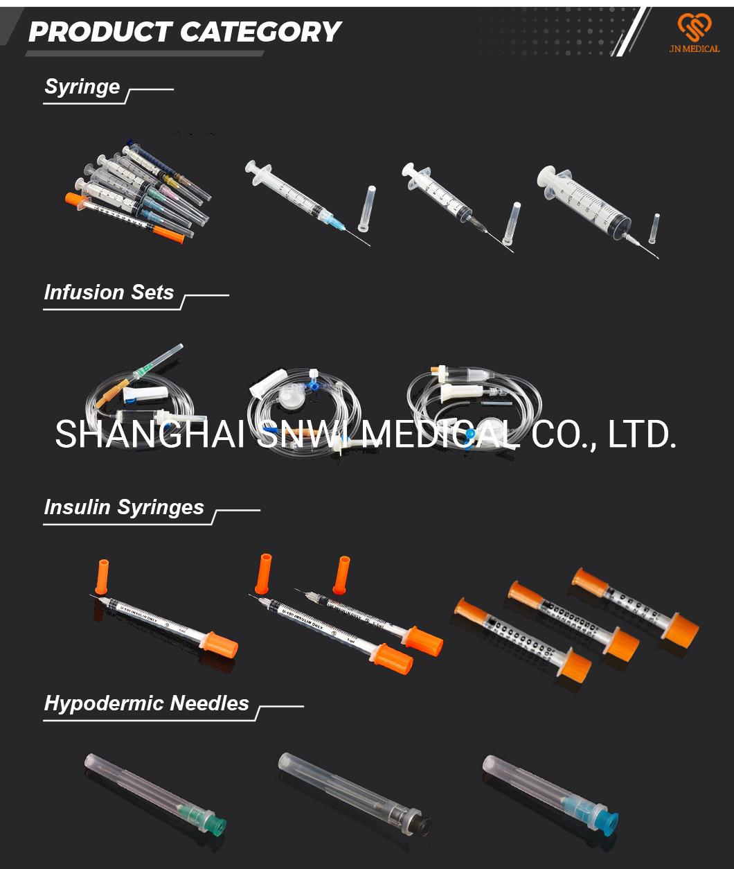 Medical Sterile High Quality Disposable Orange Insulin Set 0.3ml 0.5ml 1ml Insulin Syringe
