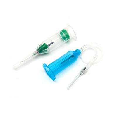High Quality Butterfly Type Safety Blood Collection Needles with Push Button Holders