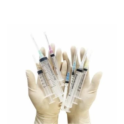 Disposable Three Part Sterile Medical Plastic Injection Syringe with Luer Lock / Luer Slip