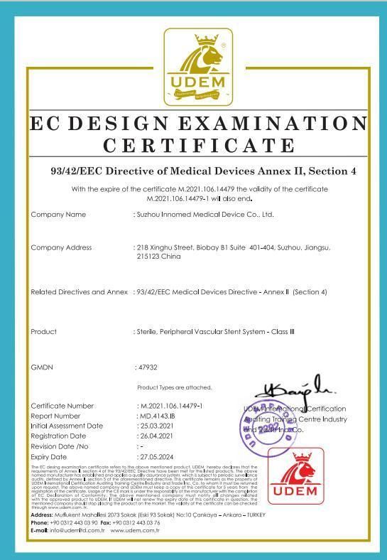 Peripheral Stent System with CE Certificate-I