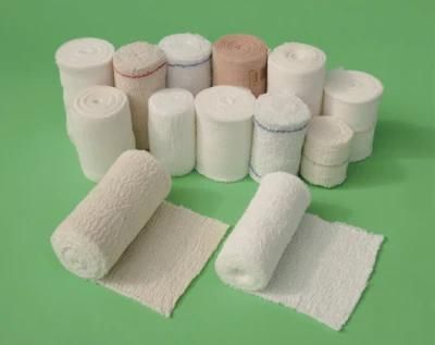 Disposable Medical 100% Cotton Elastic Crepe Bandage CE FDA
