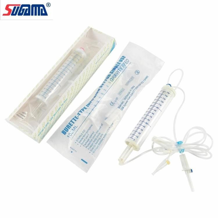 Direct Selling Price Medical Pediatric Disposable Infusion Set with Burette