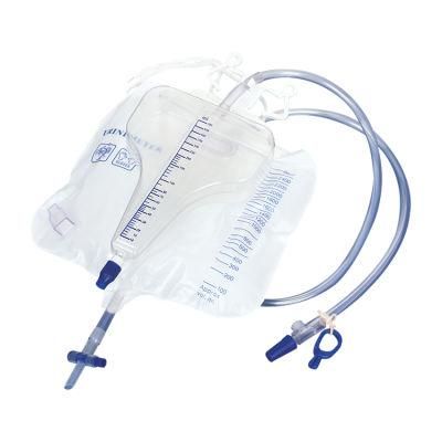 Medical Disposable 2000ml Luxury Urinary Drainage Bag for Hospital