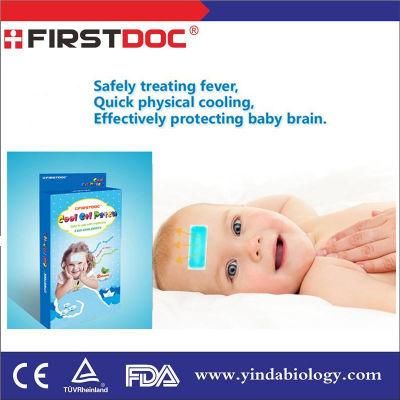 Chinese Natural Herbal Baby Fever Cooling Gel Patch Manufacturers