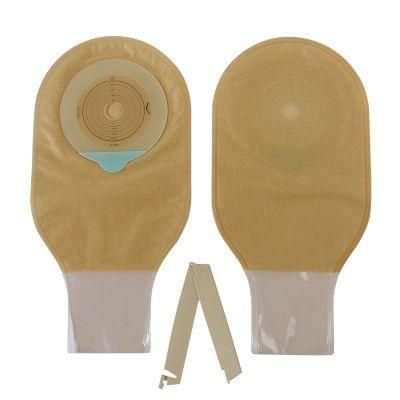 One-Piece Open Ostomy Bags Skin Color No Need Clip Translucent Colostomy Bag