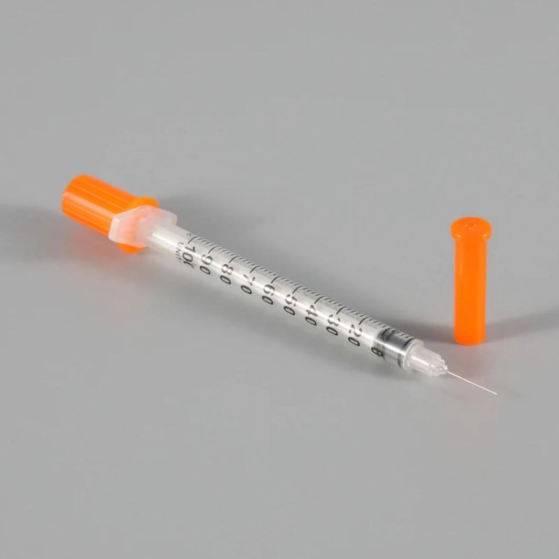 Insulin Syringe 1ml U-40/U-100 with Fixed Needle PE/Blister Package