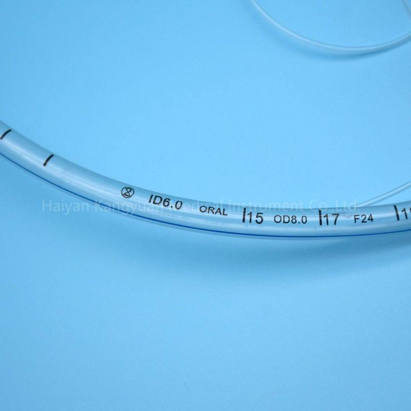 Cuffed or Uncuffed PVC Oral Preformed (RAE) Endotracheal Tube for Single Use