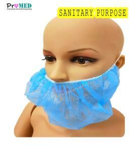 Disposable hospital/medical/dental/hotel/restaurant Nonwoven/PP/Nylon/Mesh beard mask