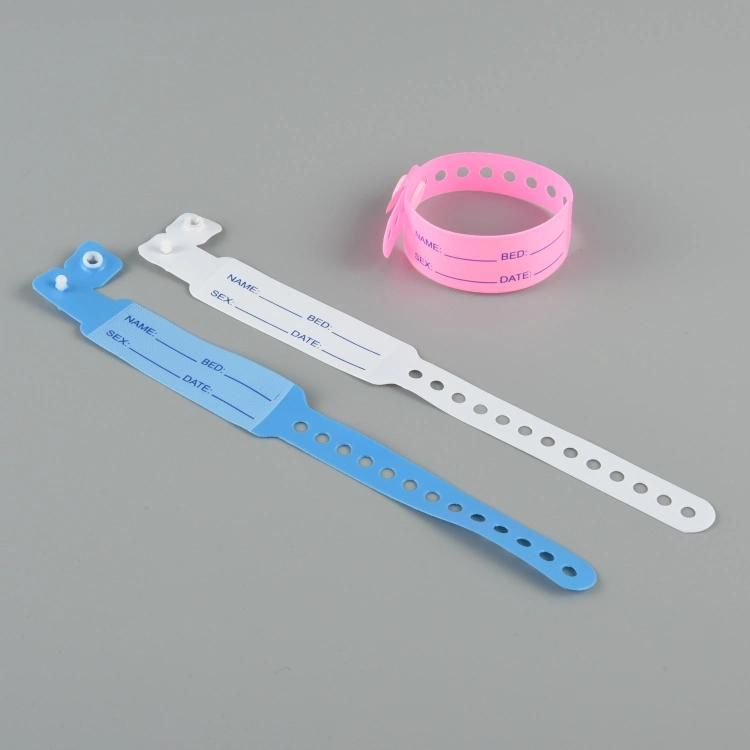 High Quality Hospital PVC Disposable Medical I. D. Bracelet
