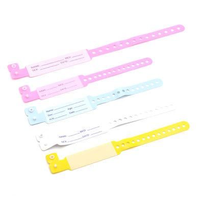 Non Toxic Hot Sale Medical ID Bracelet Hospital ID Bracelets