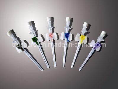 Ce&ISO Approved IV Cannula, Injection Port, Pen-Like, with Wings