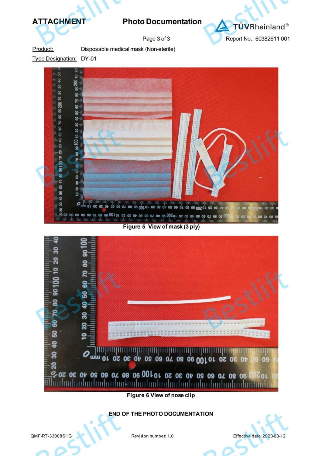 3 Layers Medical Mask Disposable Medical Face Mask Kunkka Dy95