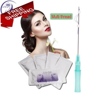 Double Needle Suture Face Lifting Disposable Absorbable Pdo Polydioxanone Thread