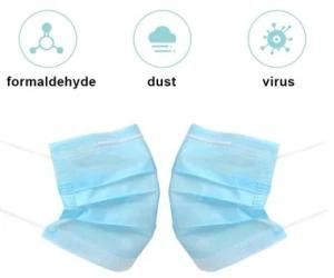 Hot Sell Disposable Nonwoven 3-Ply Face Mask 3 Ply Facemask with Earloop