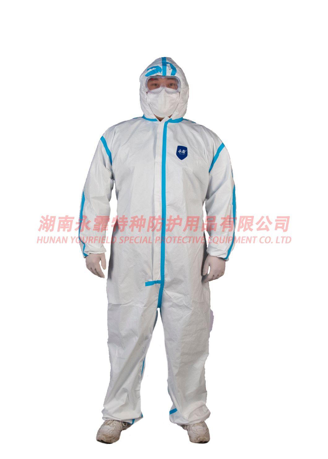Yourfield Non-Sterile Disposable Protective Coverall Protective Clothing