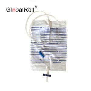 2000 Ml Urine Drainage Bag with T Valve Outlet