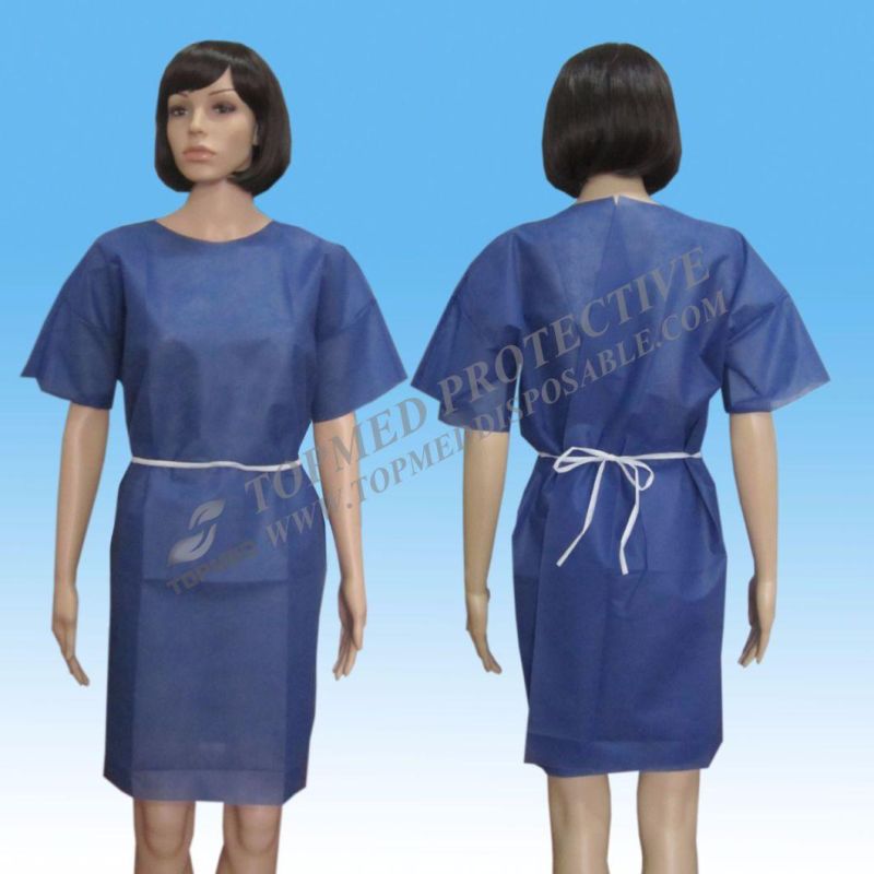Other Medical Consumables Disposable Non-Woven PP/SMS Patient Gown Health Care Patient Robe