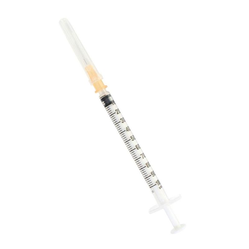 Insulin Syringe CE ISO Approved Orange Cap 0.3ml 0.5ml 1ml Medical Disposable Insulin Syringe