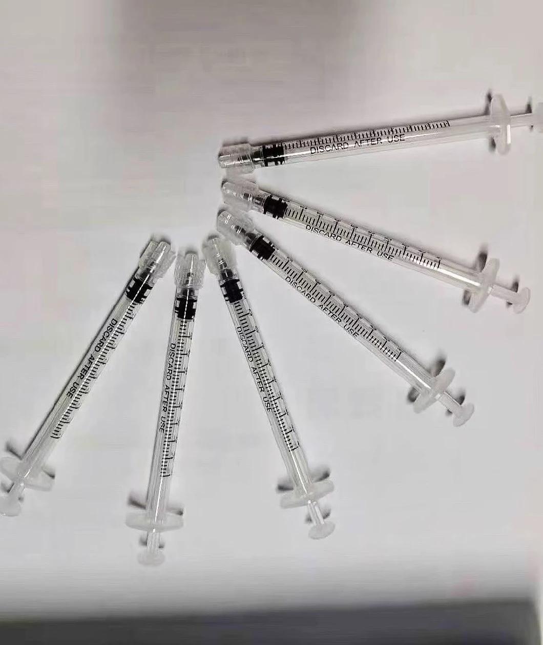 Direct Factory 1 Ml Cc Disposable Medical Plastic Luer Lock Syringe