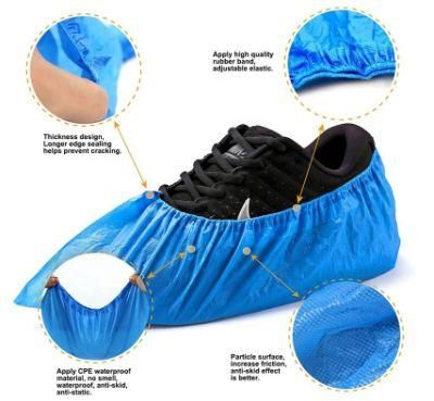 Disposable Shoe Covers Plastic Anti-Dust Overshoes Food Covers Protective Shoe Covers Machine Made