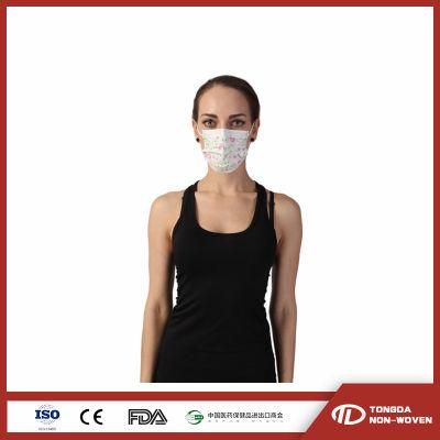Factory Produce Tie-Dye Design Disposable Masks 3ply Nonwoven Printed Disposable Face Masks Adults Fashion Mouth