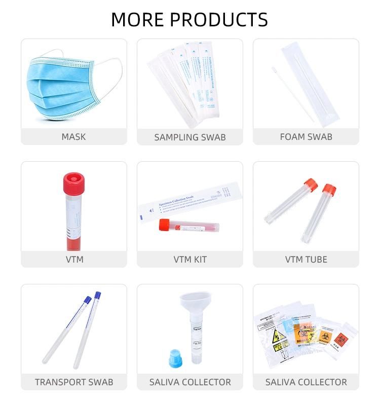 Factory Foam Tip Sampling Plastic Stick Medical Test Swab