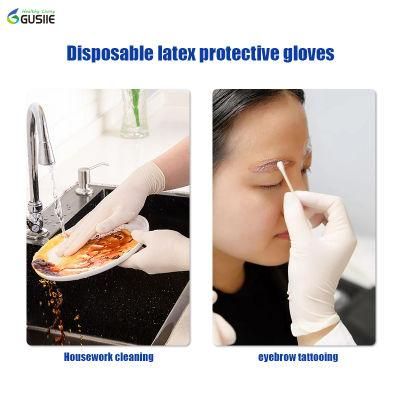 Latex Powder Free Latex Disposable Protective Medical Examination Hand Gloves