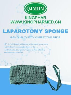 100% Cotton Medical Gauze Lap Sponge, Surgical Gauze Swabs, Sterile or Non-Sterile Gauze Pad, Soft Absorbent ISO CE Approved
