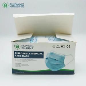 3 Layer Non-Woven Fabrics Face Mask with Ear Loop Disposable Medical Mask Surgical Mask