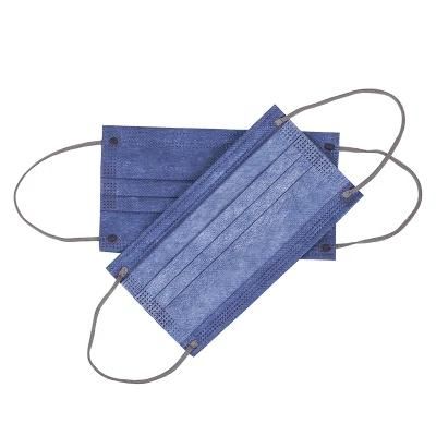 Factory Hongliang Hot Sale Cheap 3ply Dark Blue Face Mask