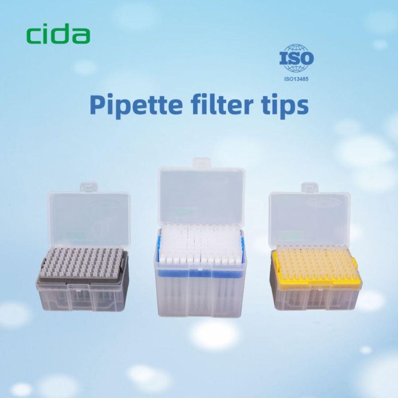 Medical Hospital Laboratory Consumables 10UL 100UL 200UL 1000UL Racked Universal Micro Pipette Filter Tips for PCR Rapid Diagnostic Test