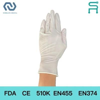 Powder Free Disposable Latex Examination Gloves with FDA CE