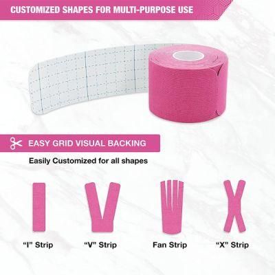 Custom Logo Silk Printing Colorful Celluloid/Nylon/Wooden Kinesiology Sports Tape