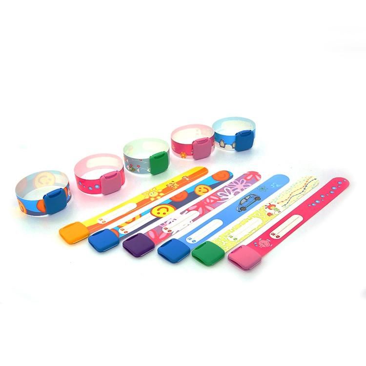 Goju Children PVC Tracking ID Wristband with Customized Logo Printing