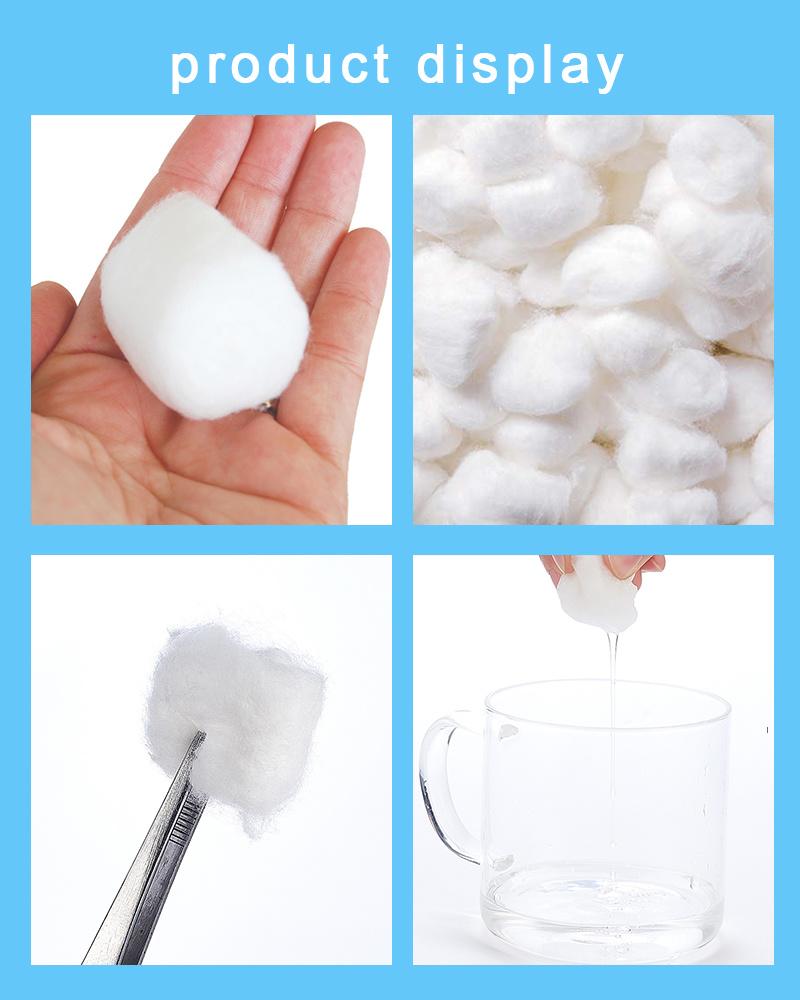 Medical Sterile Cotton Ball for Medical Use/ Nurse Care, Would Treatment / 100% Pure Cotton Material