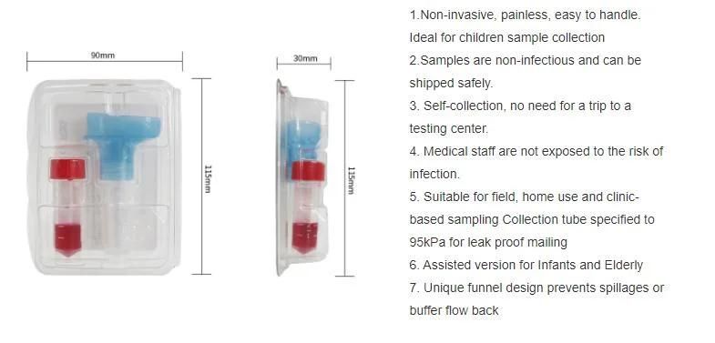 Saliva Collection Test Kit Sputum Container Self Sample Collection Kit