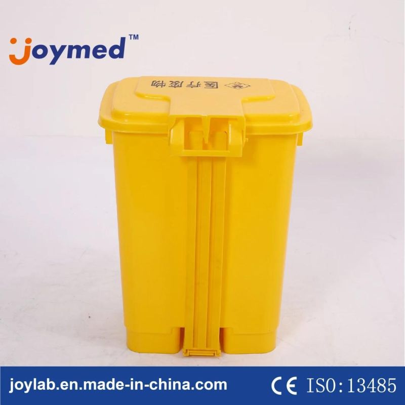 Plastic 50L Pedal Can Recycle for Biological Waste China Bin Hospital Garbage Trash Bin