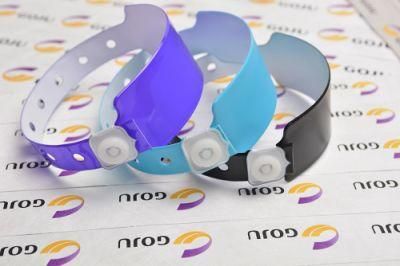 Vinyl Material Disposable Custom Event Vinyl ID Wristband