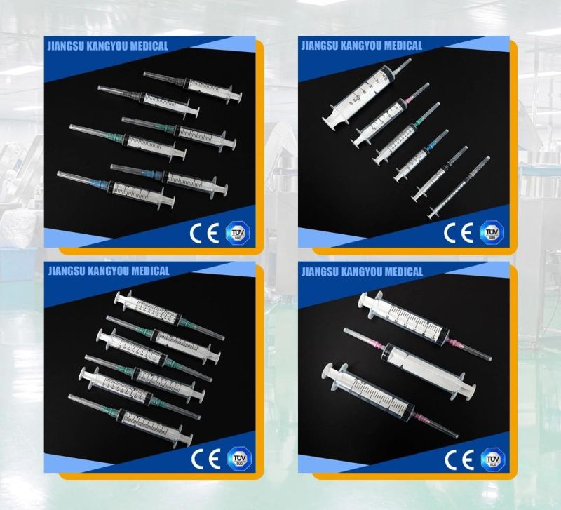 China Wholesale Medical Products Luer Slip and Luer Lock Needles 1ml - 60ml Kangyou 3-Part Syringes with Good Service