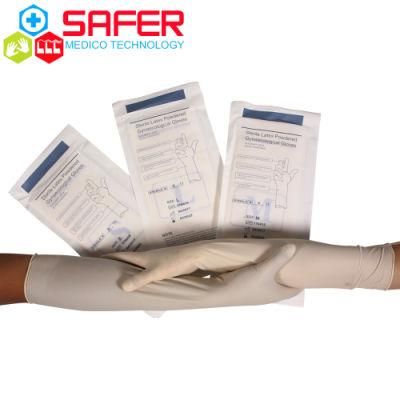 Gynaecological Surgical Gloves Powder Disposable Latex Medical Grade
